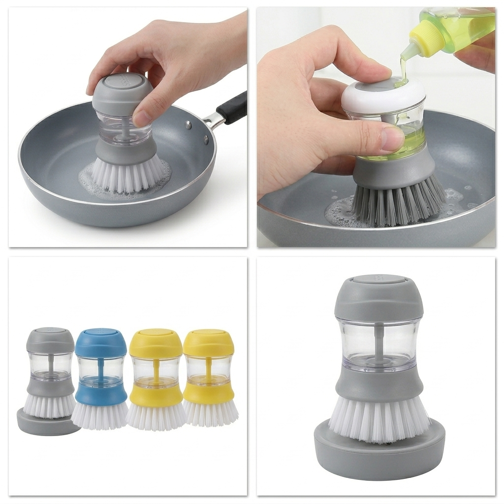 Cepillo Lavaplatos con Dispensador