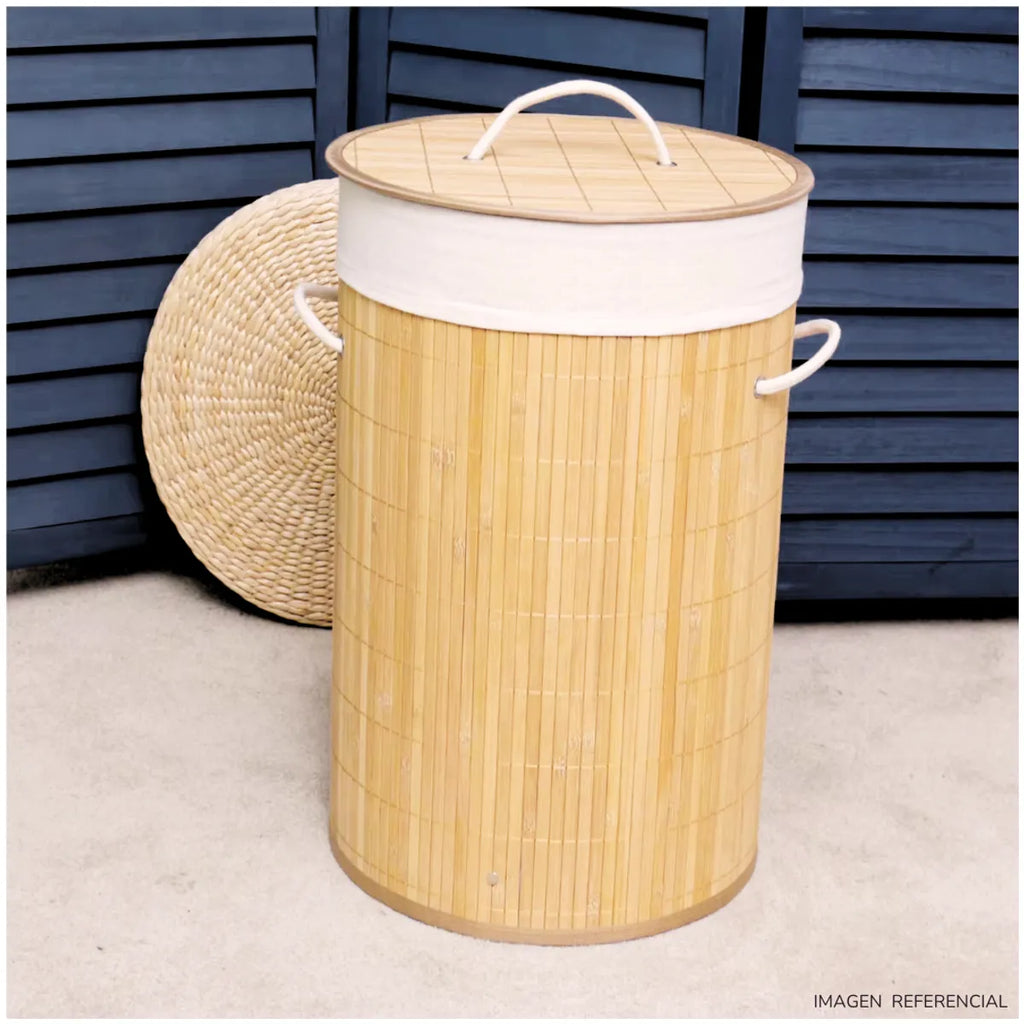 Cesta de Ropa Estilo Bambú