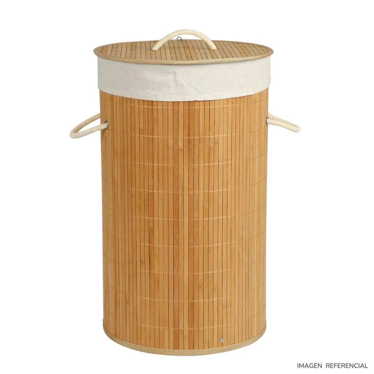 Cesta de Ropa Estilo Bambú