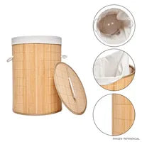 Cesta de Ropa Estilo Bambú